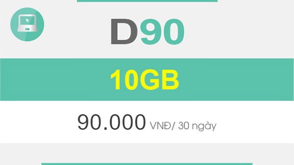 Đăng ký gói D90 của Viettel nhận ngay 10GB cho Dcom giá chỉ 90.000đ