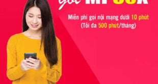 Đăng ký gói MP30X Viettel gọi nội mạng dưới 10 phút (tối đa 500 phút)