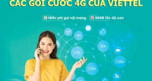 Bảng giá các gói cước 4G Viettel, Data siêu khủng mới nhất 2019