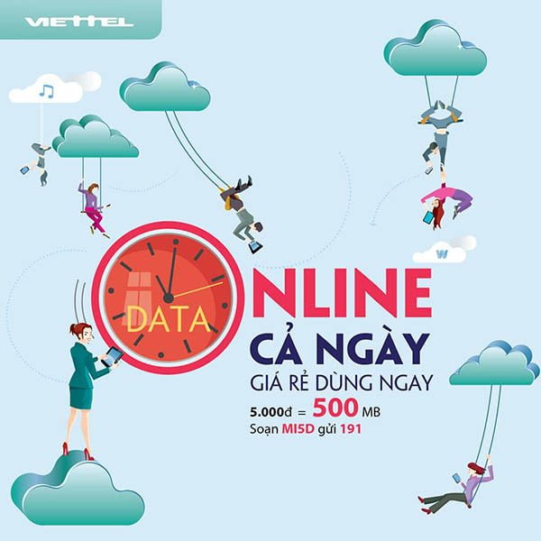 Cách đăng ký gói cước 3G Viettel 1 ngày mới nhất giá chỉ từ 3.000đ