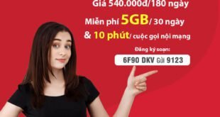 Đăng Ký Gói 6F90 Viettel Ưu Đãi 30GB + 1650 Phút Nội Mạng + 1500 SMS