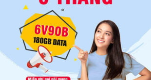 Đăng Ký Gói 6V90B Viettel Miễn Phí 1GB/Ngày & Gọi Nội Mạng 6 Tháng