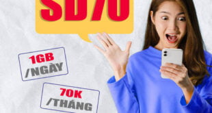 Đăng ký gói cước SD70 Viettel có 1GB 1 ngày giá 70k 1 tháng