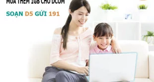Gói D5 Viettel, mua thêm 1GB Data cho thuê bao Dcom giá 5.000đ