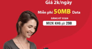 Đăng Ký Gói MI2K Viettel Có Ngay 50MB Dùng Trong 24h Chỉ 2.000đ