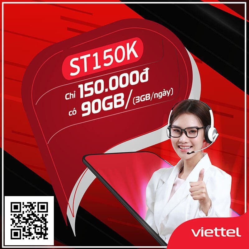 Đăng Ký Gói ST150K Viettel Miễn Phí 3GB/ngày