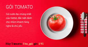 Hủy gói cước Tomato của Viettel nhanh qua tổng đài 195