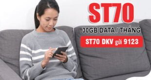 Đăng ký gói ST70 Viettel – Gói SIÊU TỐC 70 của Viettel ưu đãi 30GB