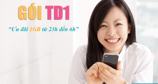 Đăng ký gói TD1 Viettel có ngay 1GB sử dụng internet