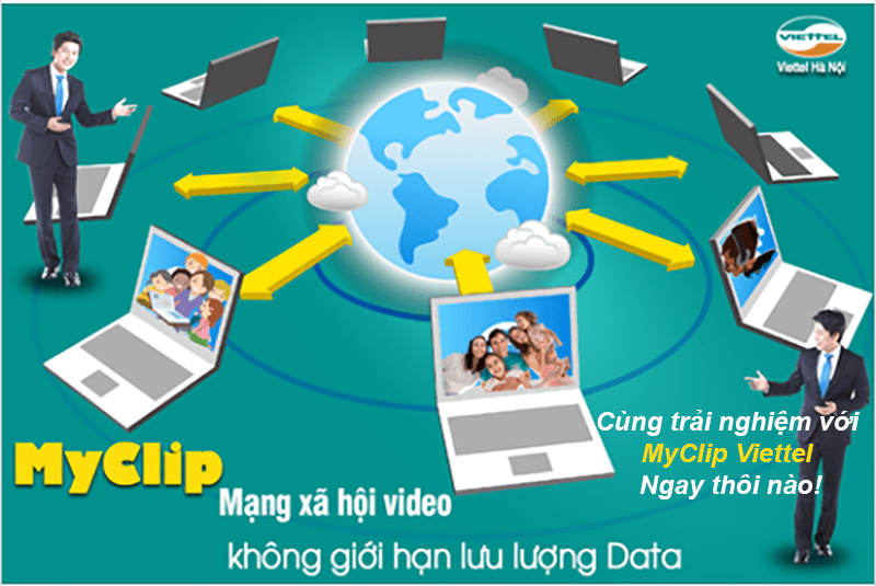 Dịch vụ MyClip Viettel đăng tải video miễn phí data