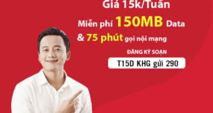 Đăng ký 75 phút nội mạng Viettel & 150MB Data từ T15D Viettel