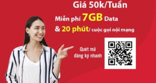 Đăng ký gói V50K Viettel nhận 7GB & gọi nội mạng miễn phí