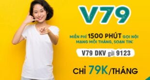 Đăng ký gói V79 Viettel miễn phí 1500 phút nội mạng chỉ 79k/tháng
