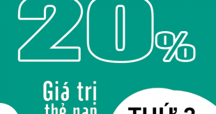 HOT: Viettel tặng 20% giá trị thẻ nạp ngày vàng 30/11/2020