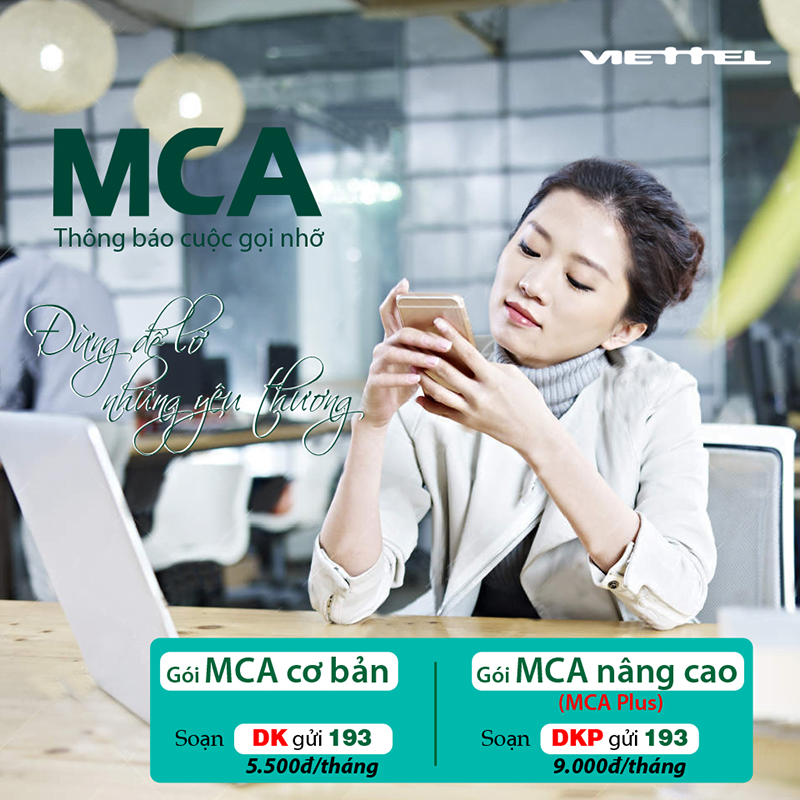 MCA Viettel có 2 gói cơ bản và nâng cao