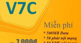 Đăng Ký Gói V7C Viettel Miễn Phí 50 Phút Nội Mạng & 500MB Data