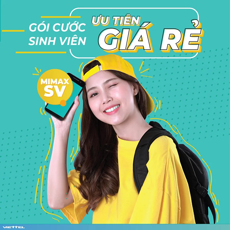 Gói cước Sinh Viên MimaxSV giá rẻ chỉ 50k ưu đãi 5GB