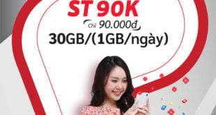 Gói ST90K Viettel - Gói SIÊU TỐC 90 của Viettel ưu đãi 30GB