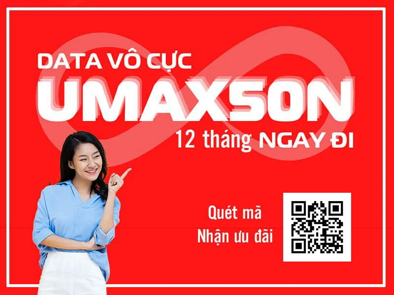Gói 12UMAX50N Viettel không giới hạn Data tốc độ cao 1 năm