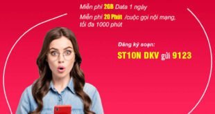 Đăng Ký Gói ST10N Viettel Miễn phí gọi nội mạng & 2GB Data 1 ngày