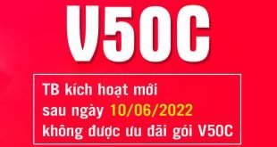 Thay đổi chính sách gói combo V50C Viettel từ ngày 10/06/2022