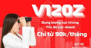 Gói 3V120Z Viettel (V120Z 3 Tháng) Ưu Đãi Khủng