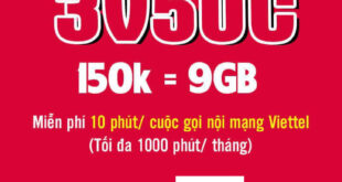 Đăng Ký Gói 3V50C Viettel Có 3GB/Tháng & Gọi Nội Mạng 3 Tháng