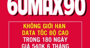 Đăng Ký Gói 6UMAX90 Viettel (UMAX90 6 Tháng) giá 540k