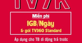 Đăng ký gói TV7K Viettel miễn phí 1GB & xem TV360 1 ngày