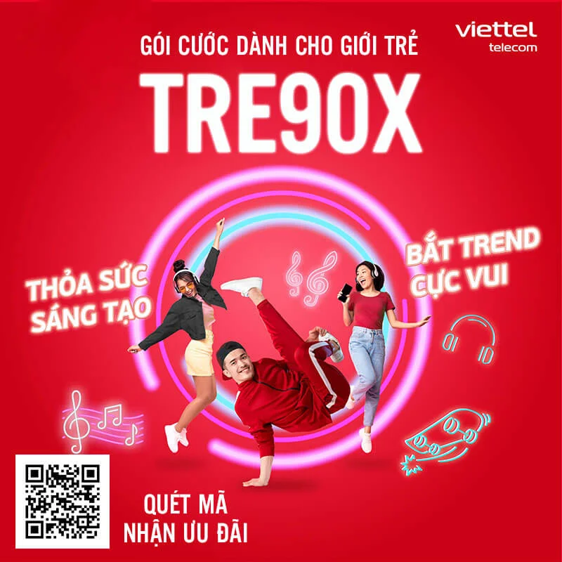 Đăng Ký gói TRE90X Viettel miễn phí 3GB/ngày và Data TikTok