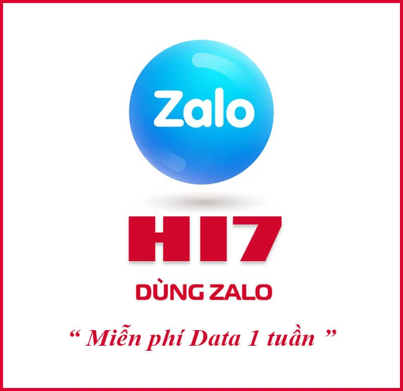 Đăng ký gói HI7 Viettel miễn phí Data Zalo, Mocha chỉ 7k 1 Tuần