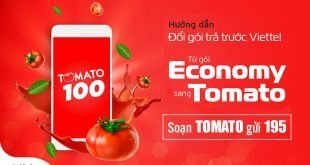 Cách đổi gói trả trước Viettel từ Economy sang Tomato
