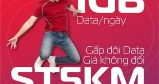 Đăng ký gói ST5KM Viettel có ngay 1GB giá 5k 1 ngày