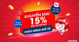 HOT: Viettel khuyến mãi tặng 15% giá trị thẻ nạp nhân Giỗ Tổ từ 01 - 03/05/2023