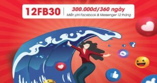 Gói 12FB30 của Viettel Không Giới Hạn Data Truy Cập Facebook 12 tháng
