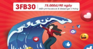 Gói 3FB30 của Viettel Không Giới Hạn Data Truy Cập Facebook 3 tháng