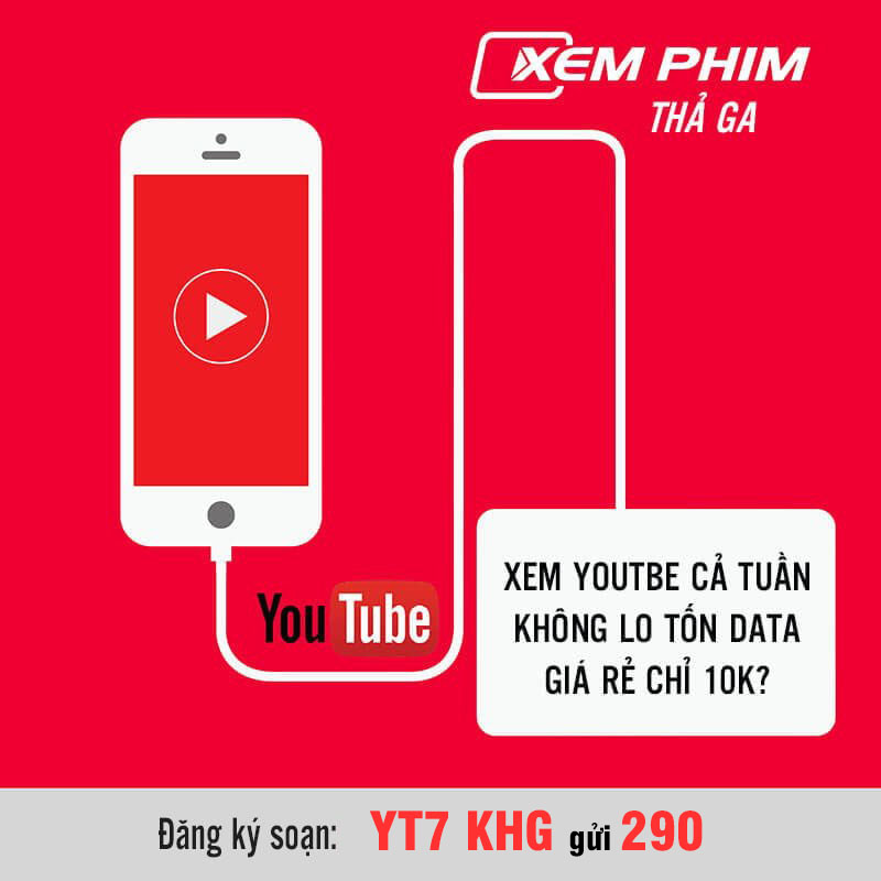 Đăng Ký Gói YT7 Viettel miễn phí Data truy cập Youtube 1 Tuần