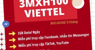Đăng Ký Gói 3MXH100 Viettel miễn phí Data Youtube, Facebook, Tiktok