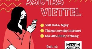 Đăng ký gói cước 3SD135 Viettel có 5GB 1 ngày trong 3 tháng