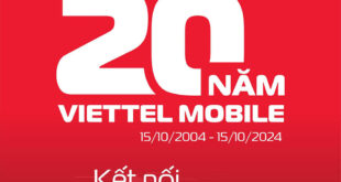 "Mừng 20 năm Viettel Mobile" tặng đến 200.000 điểm Viettel++ cho khách hàng